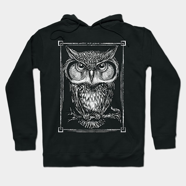 Owl White Hoodie by Archie